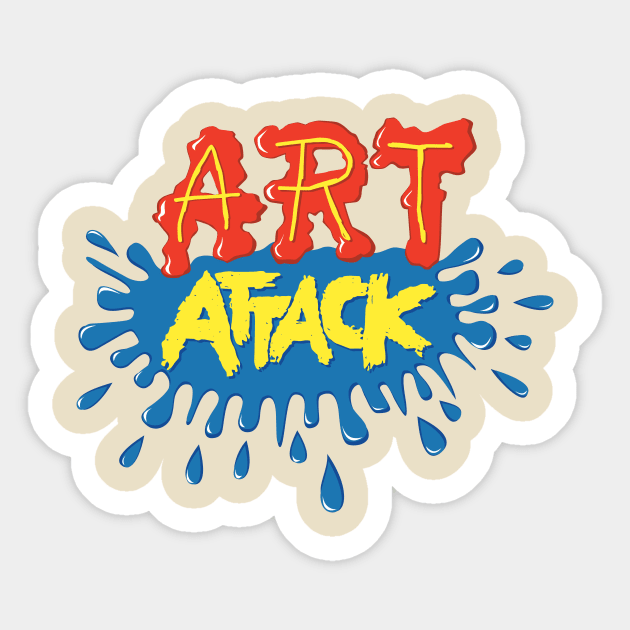 Art Attack Logo Sticker by stickerfule